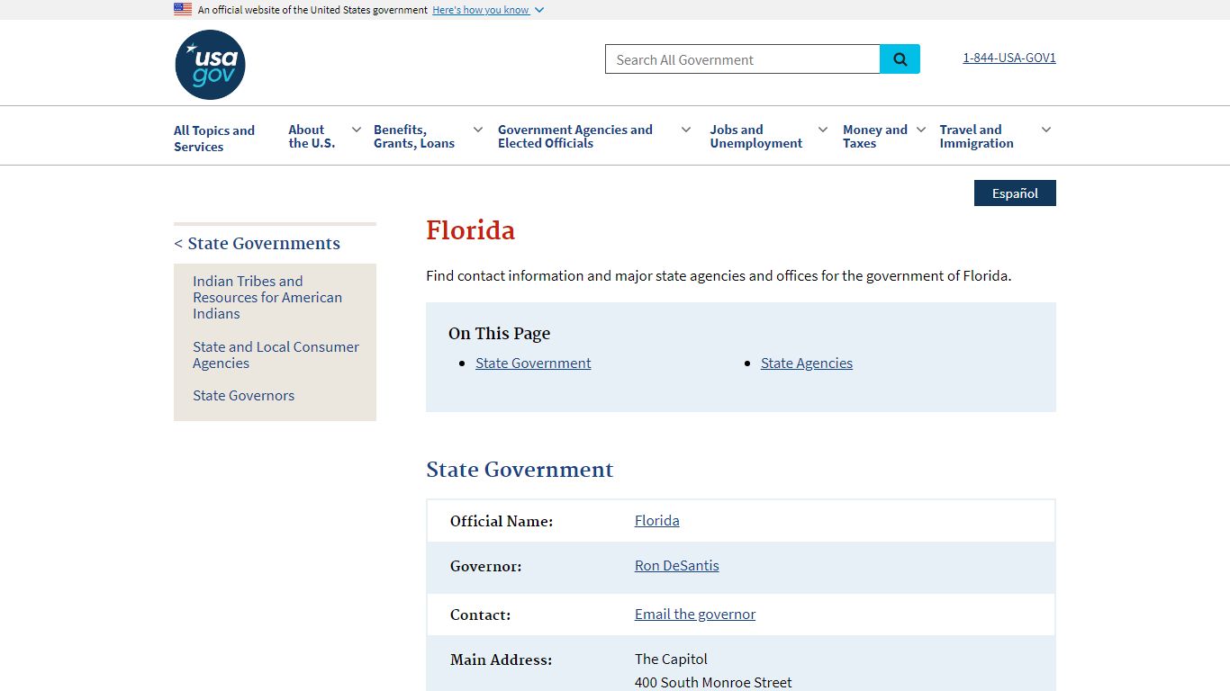 Government of Florida | USAGov